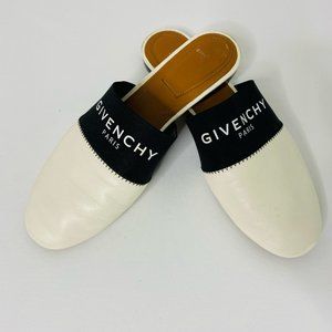 Givenchy Women's Off-White Logo Band Mules